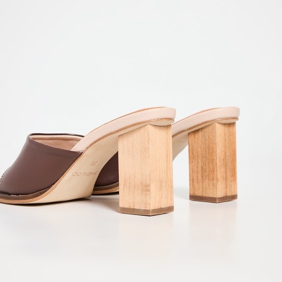 Shekudo Cuzco Hickory Brown Leather Block Heel Sandals | Size 37 - Picture 2 of 7